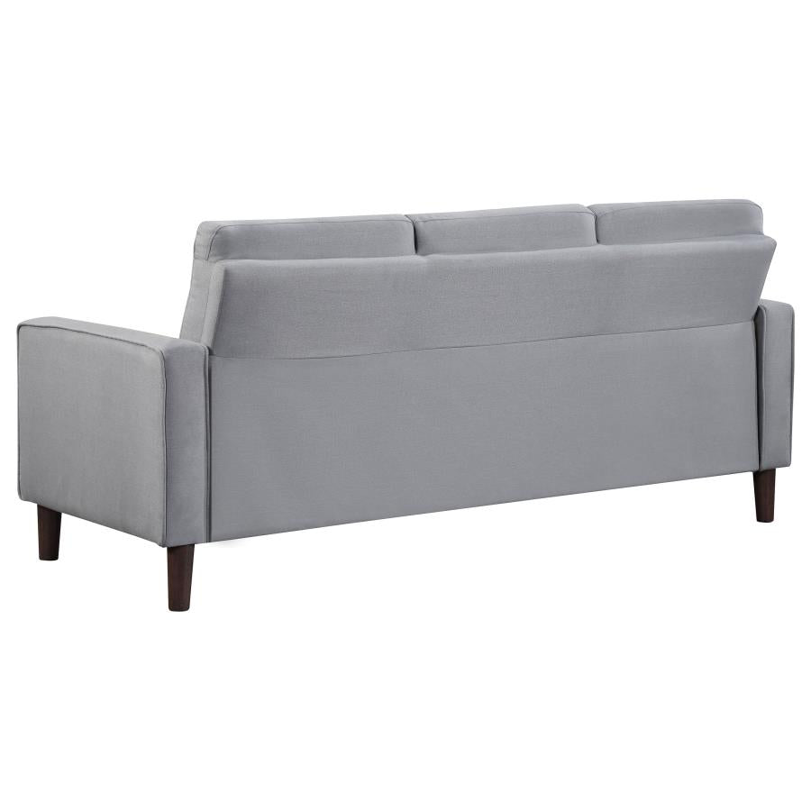 Sofa Grey upholstered Track Arm Tufted