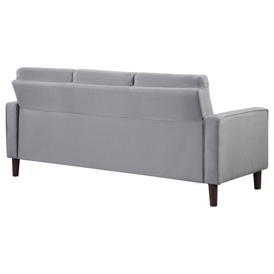 Sofa Grey upholstered Track Arm Tufted