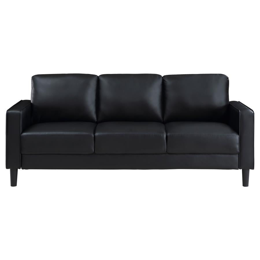 Sofa Faux Leather Black