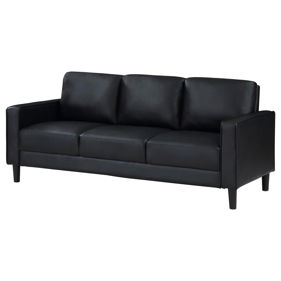 Sofa Faux Leather Black