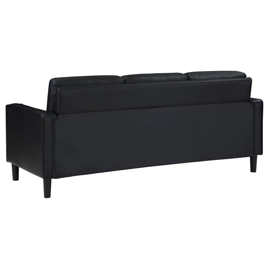 Sofa Faux Leather Black