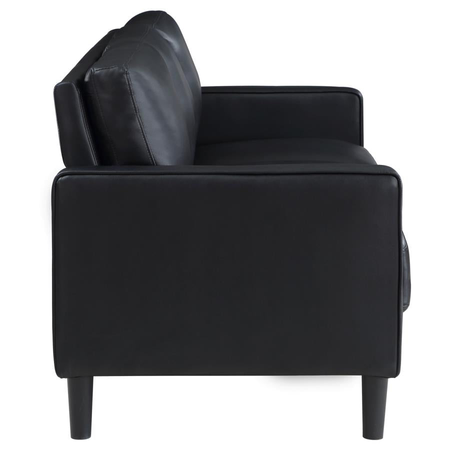 Sofa Faux Leather Black