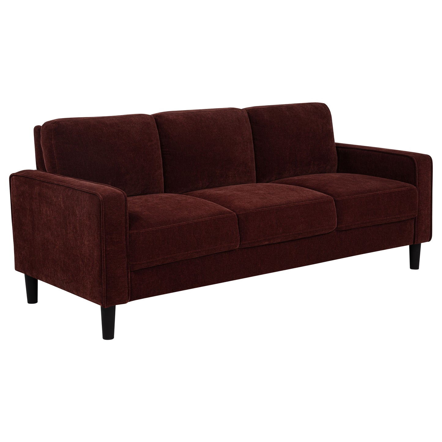 Fabric Upholstered Track Arm Sofa