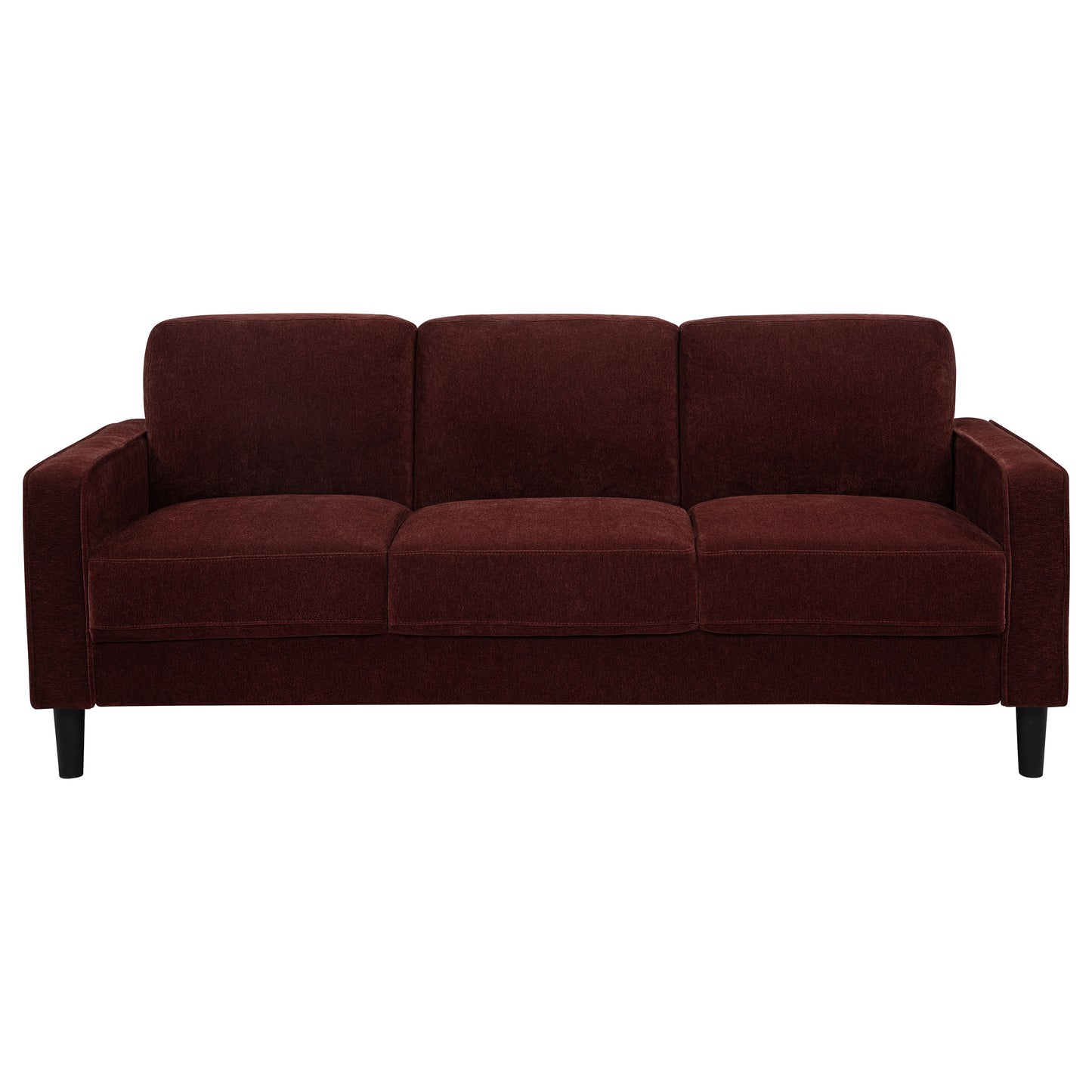 Fabric Upholstered Track Arm Sofa
