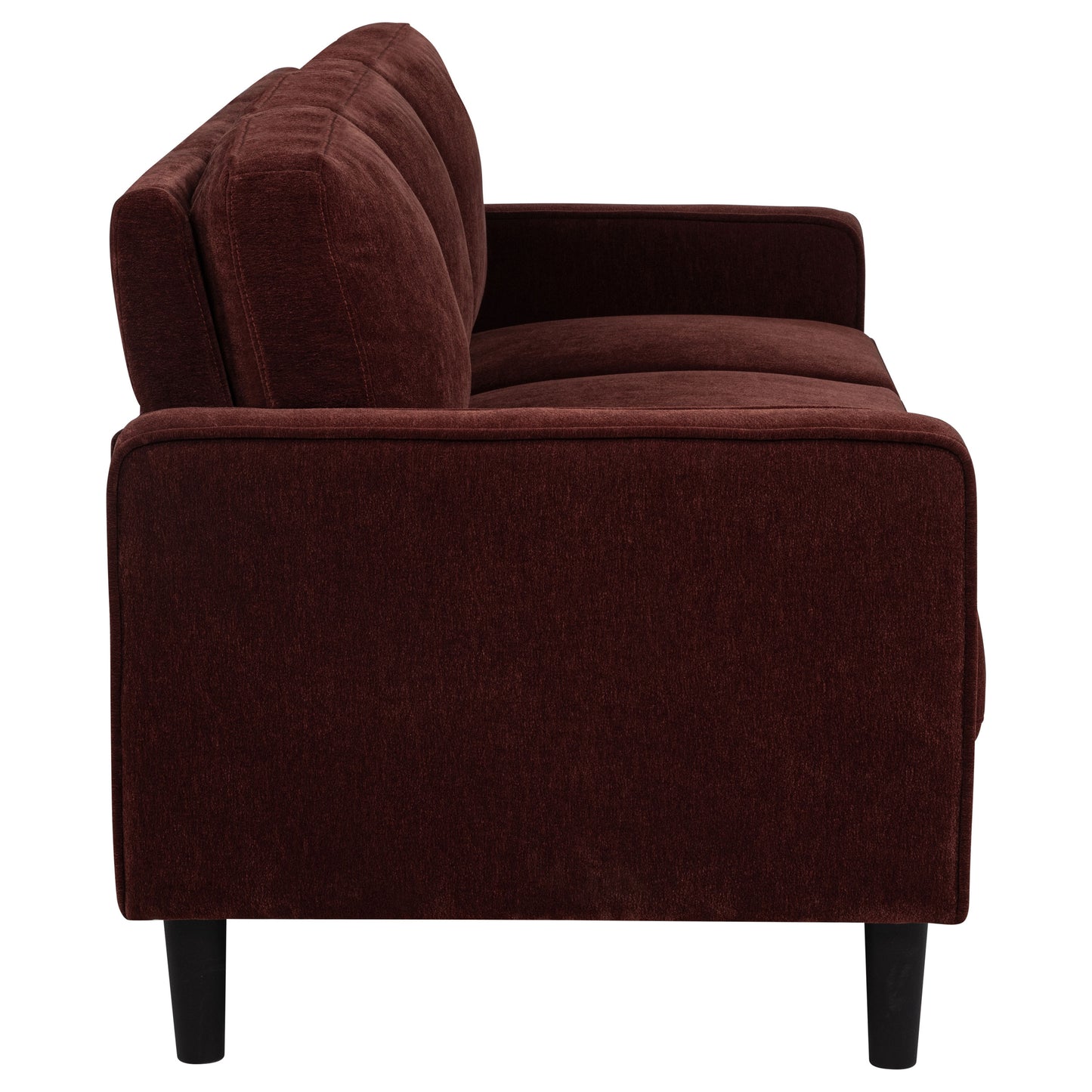 Fabric Upholstered Track Arm Sofa