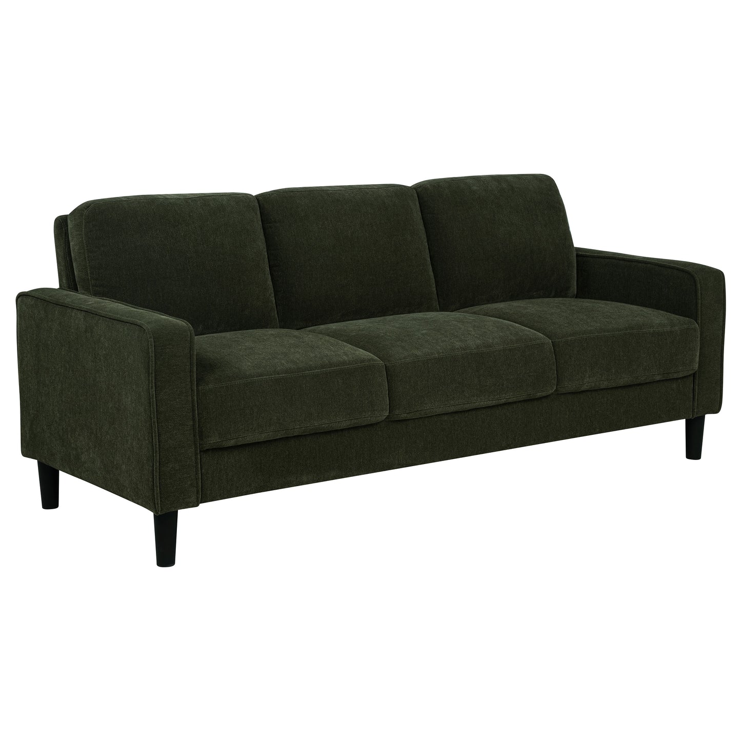 Fabric Upholstered Track Arm Sofa
