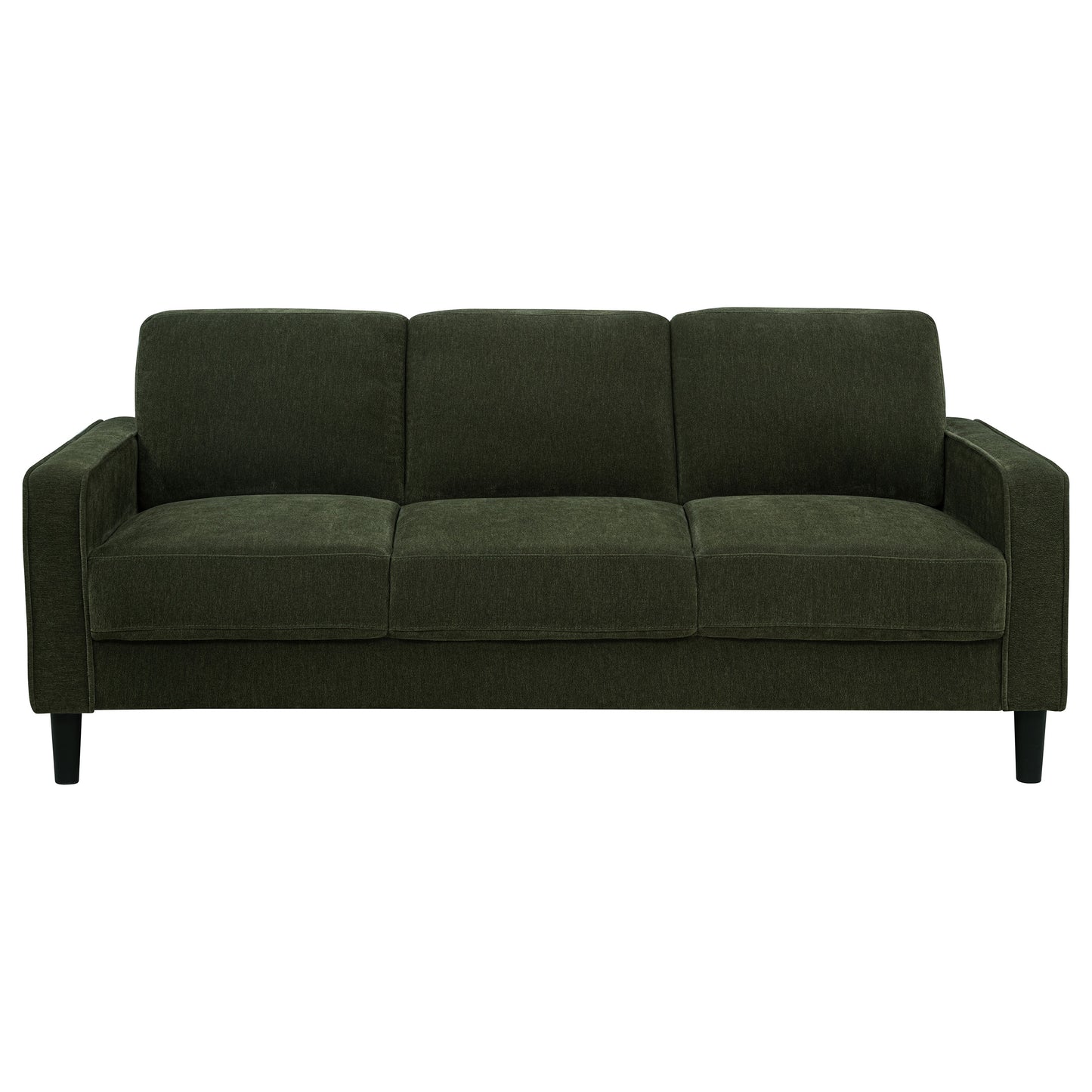 Fabric Upholstered Track Arm Sofa