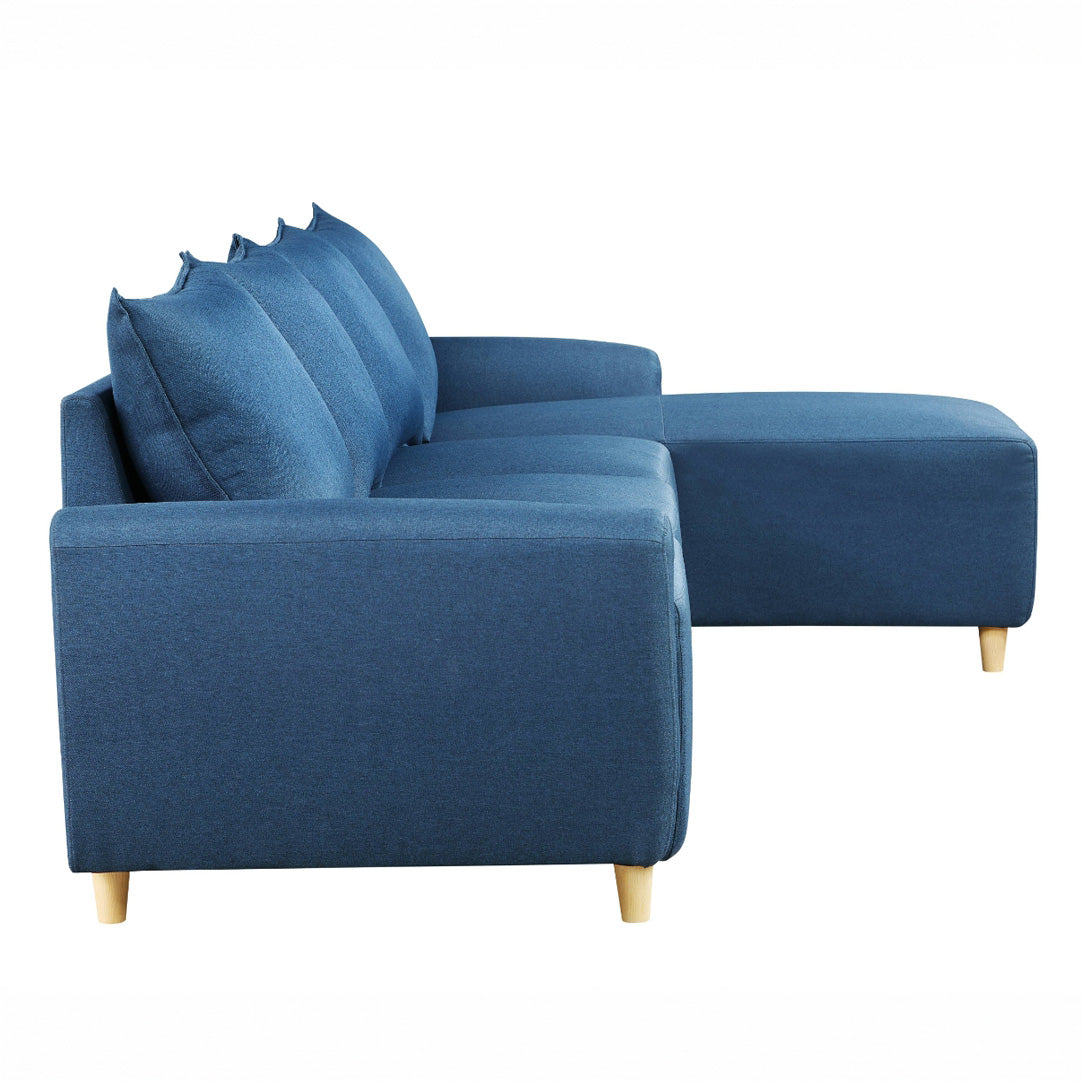 Blue Reversible Sectional Sofa