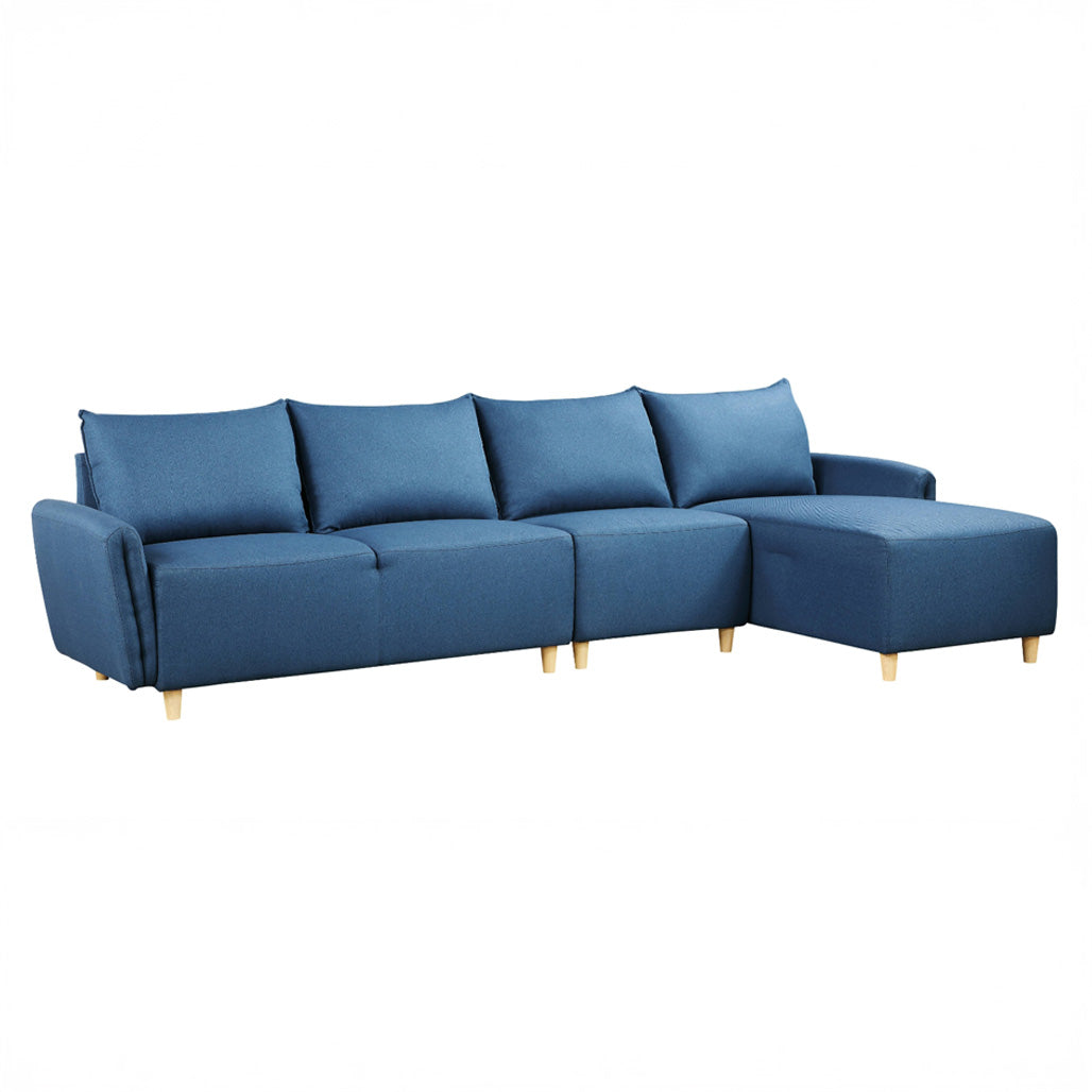 Blue Reversible Sectional Sofa