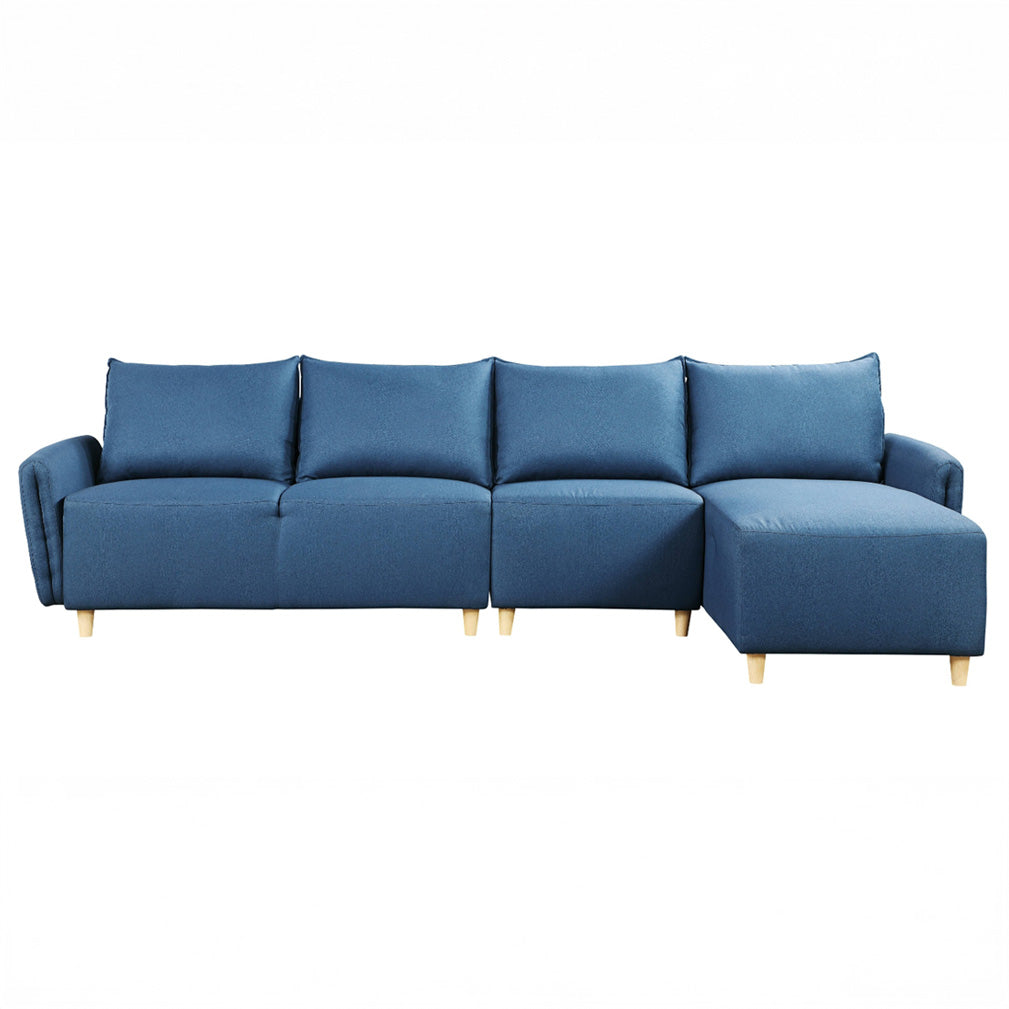 Blue Reversible Sectional Sofa