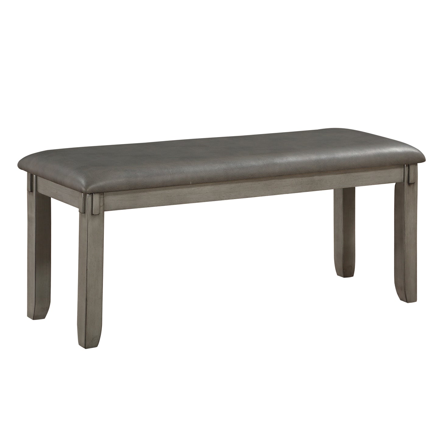 6-Piece Gray Dining Room Set with Bench