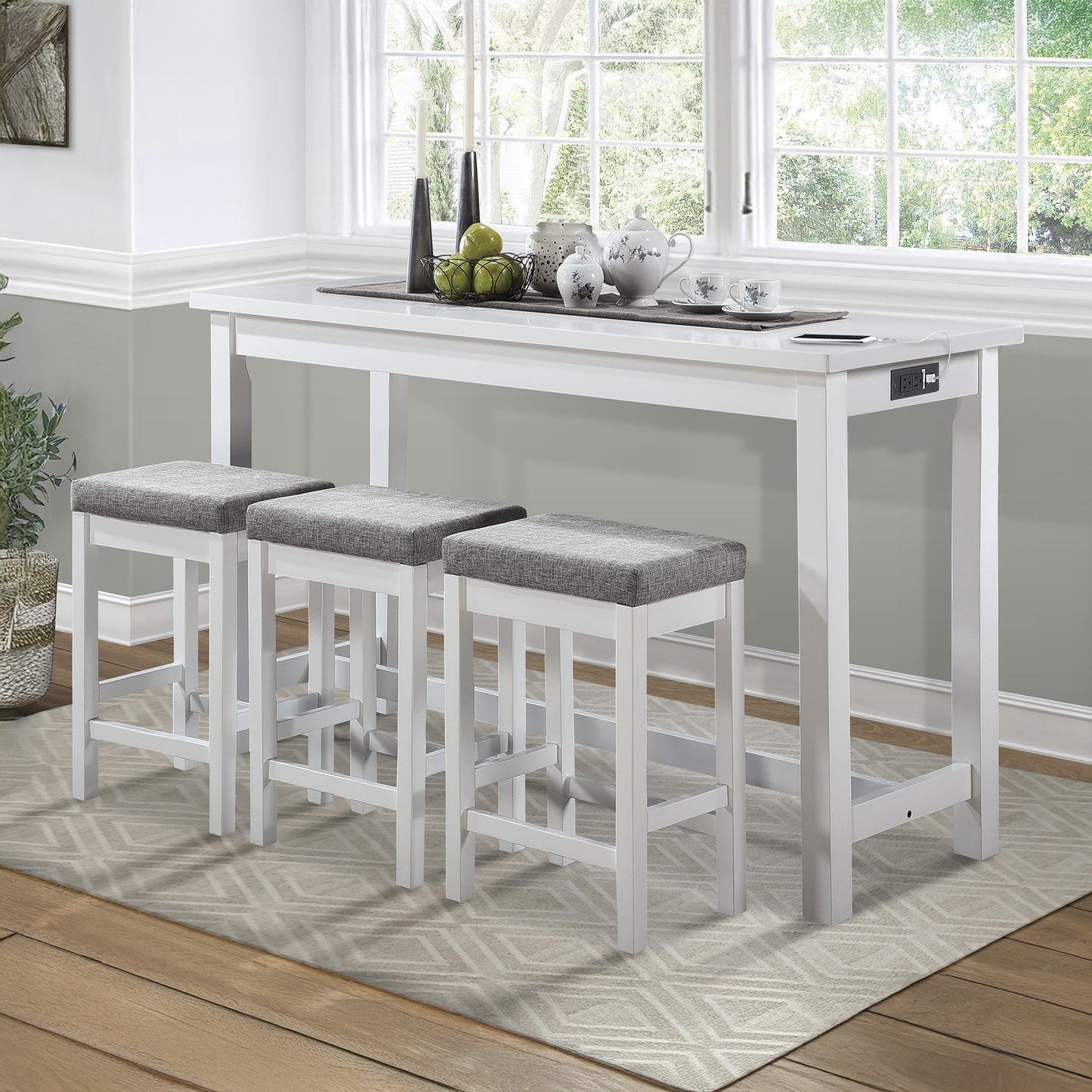 4-Piece Counter Height Dining Set