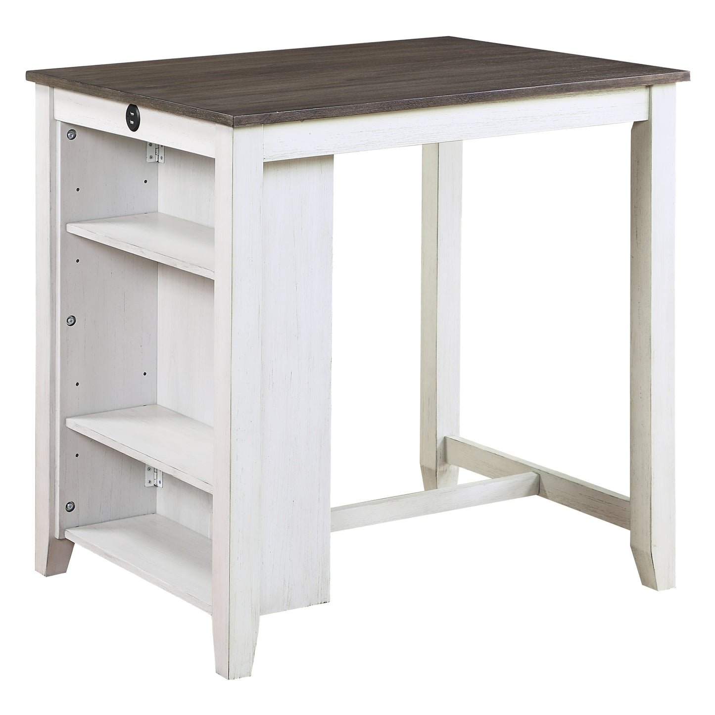 3PC Counter Height Dining Set with USB Charging Port