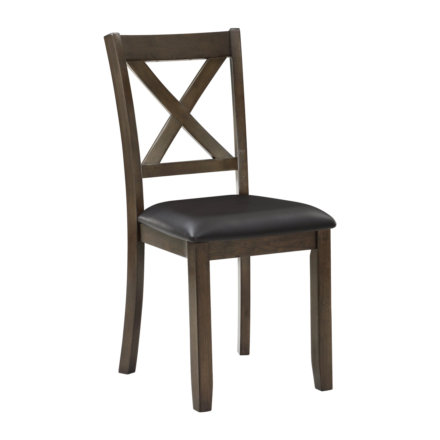 Charcoal Brown Finish 5PC Dining Set