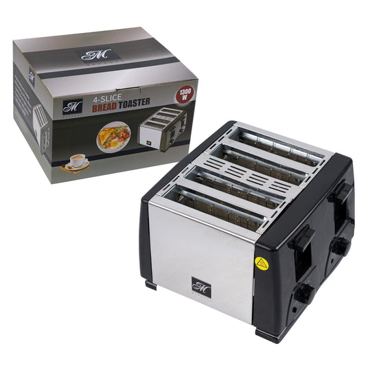 4 Slice Stainless Steel Toaster