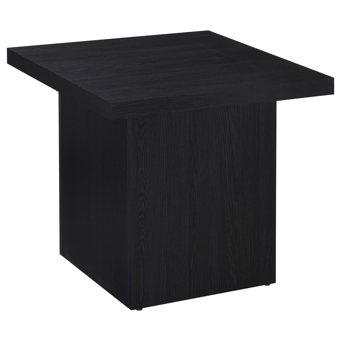 2-Piece Black Rectangular Coffee & End Table Set