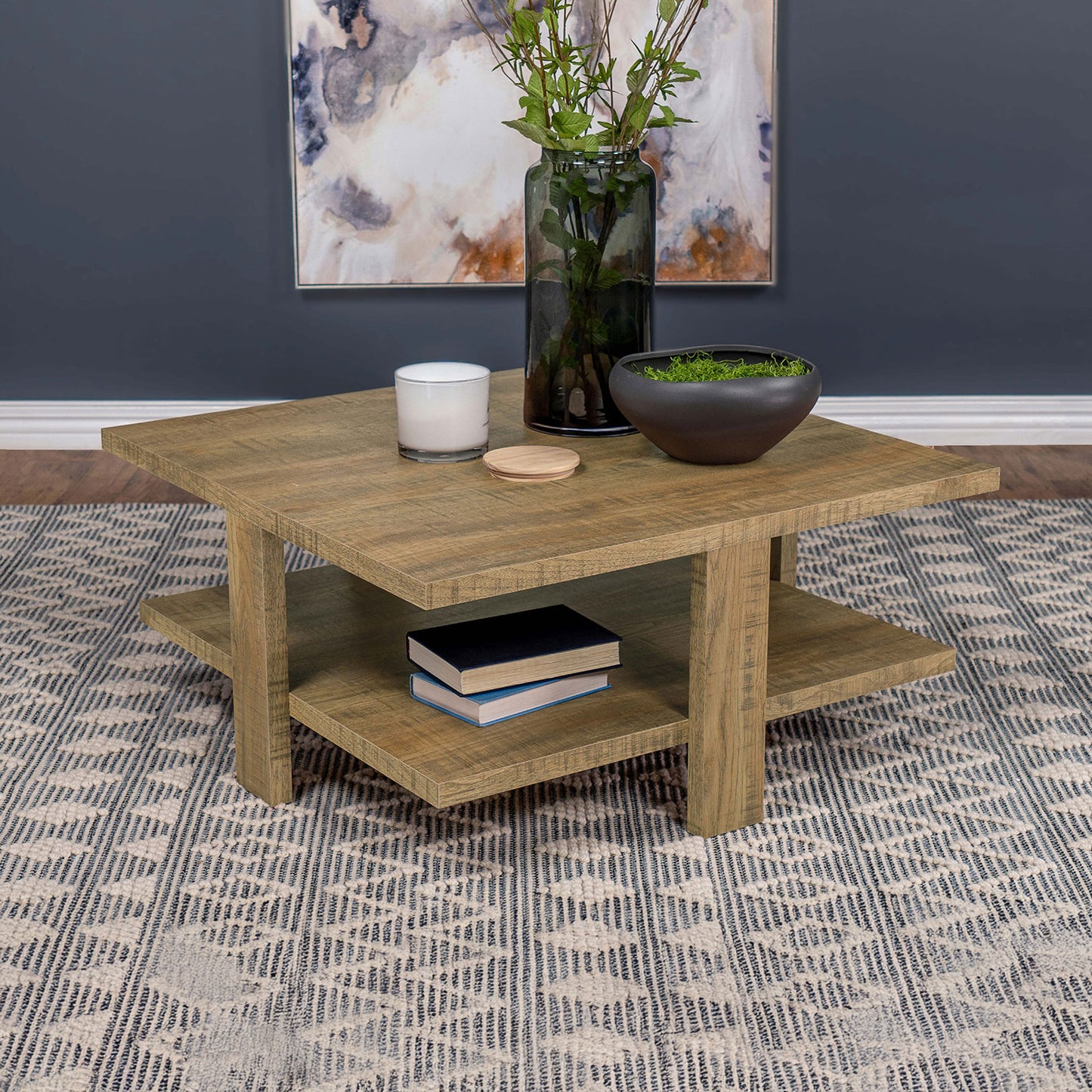 Square Mango Brown Coffee Table