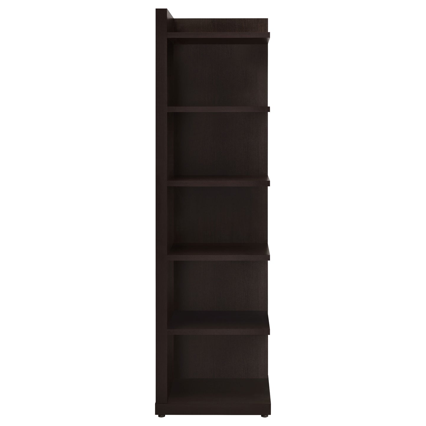 Cappuccino 6-Tier Corner Bookcase