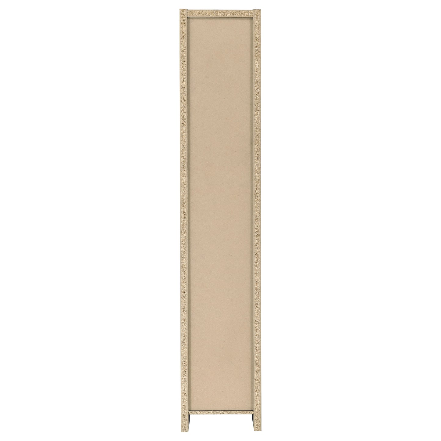 Slim 8-Shelf Cappuccino Bookcase