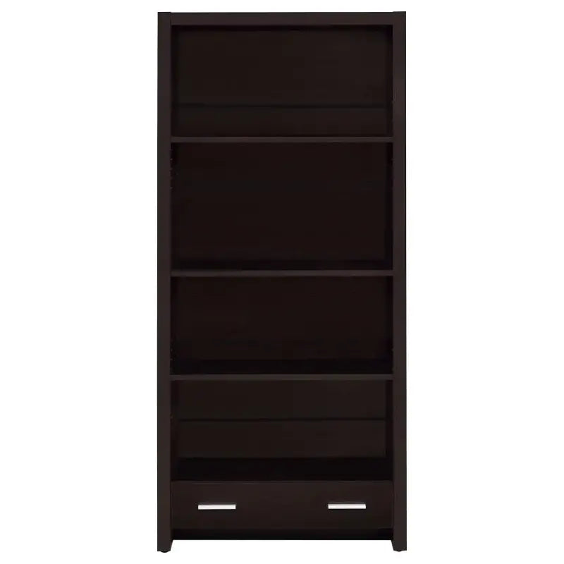 Cappuccino Bookcase With Drawer
