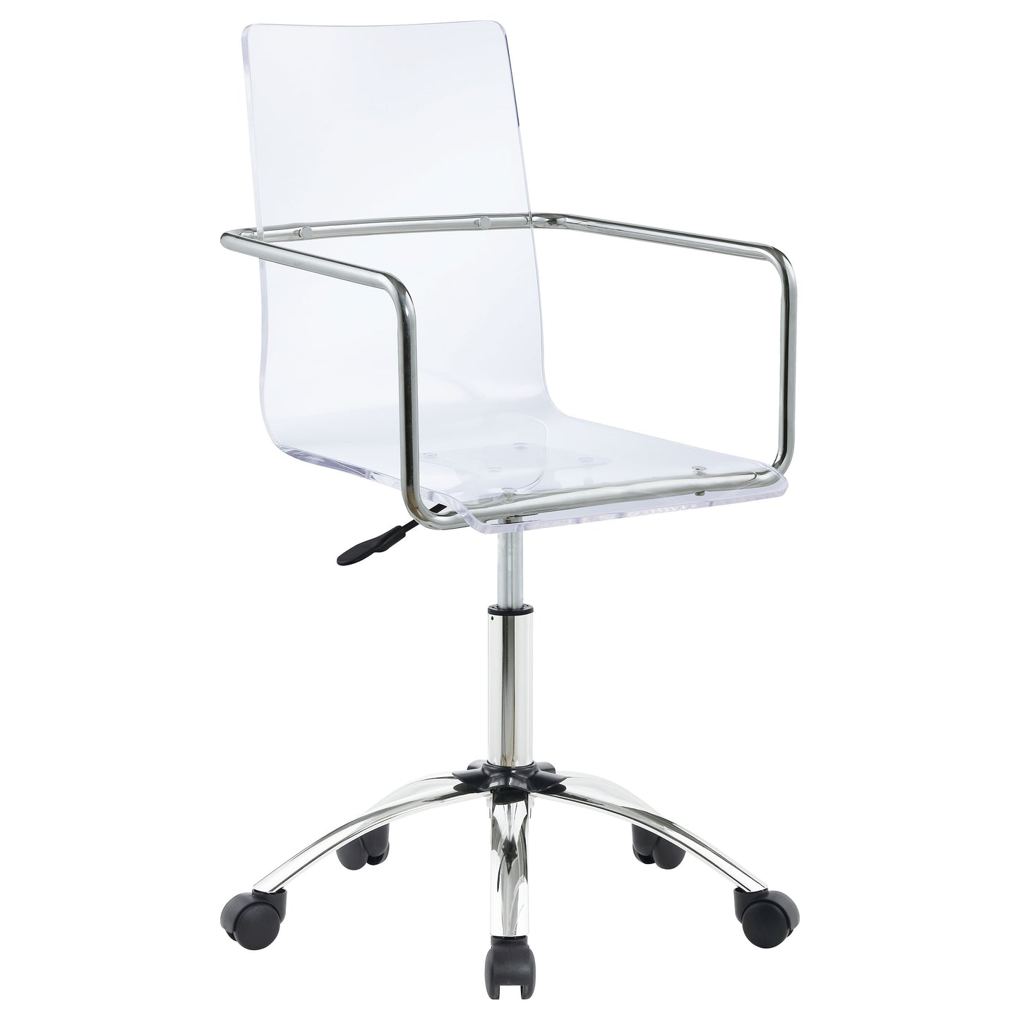Clear Acrylic Adjustable Home Office Chair