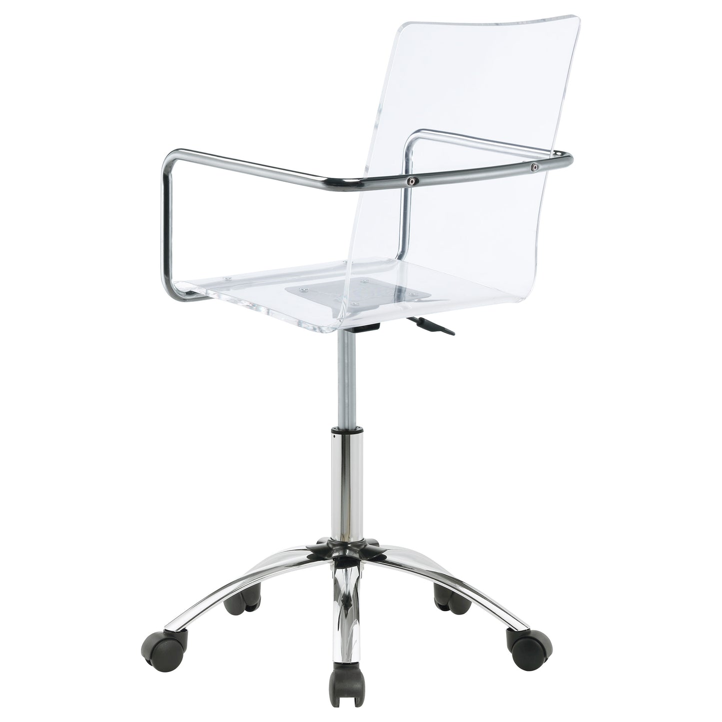 Clear Acrylic Adjustable Home Office Chair