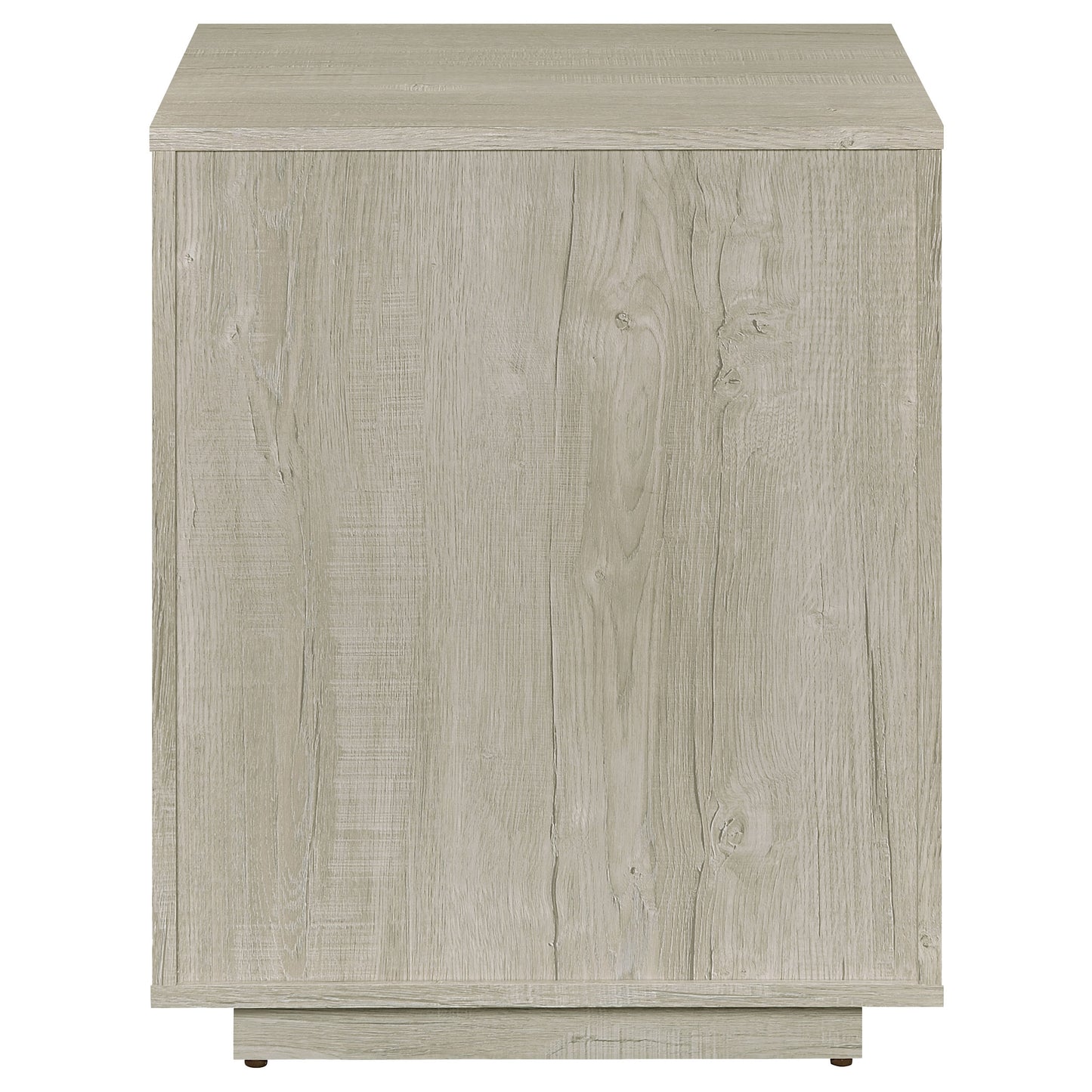 Whitewashed Gray 3-Drawer Home Office File Cabinet