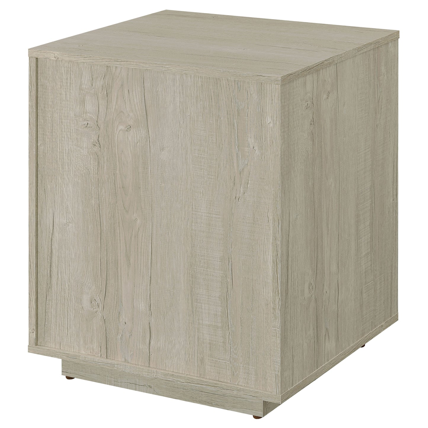 Whitewashed Gray 3-Drawer Home Office File Cabinet