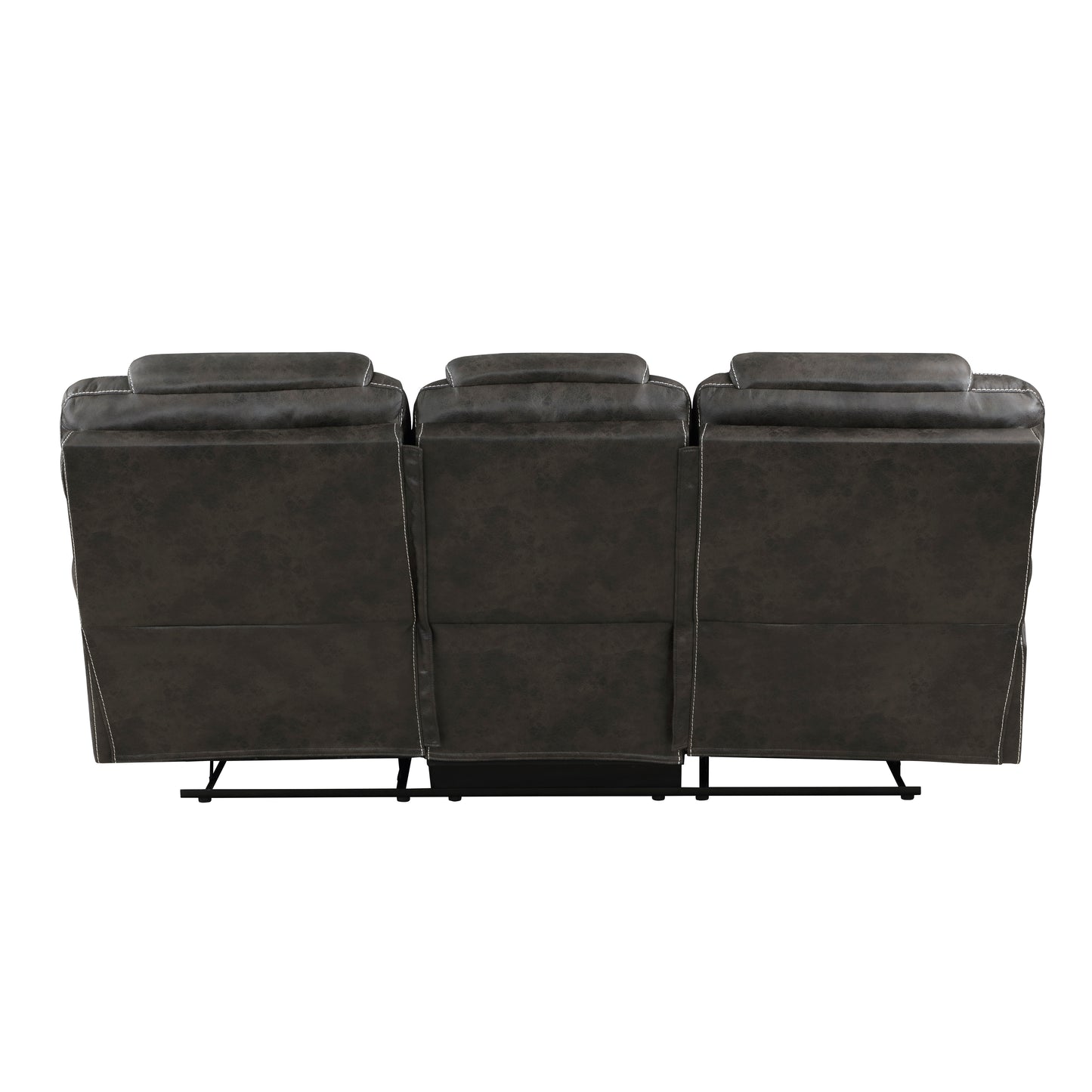 Chocolate Brown Dual Manual Reclining Sofa