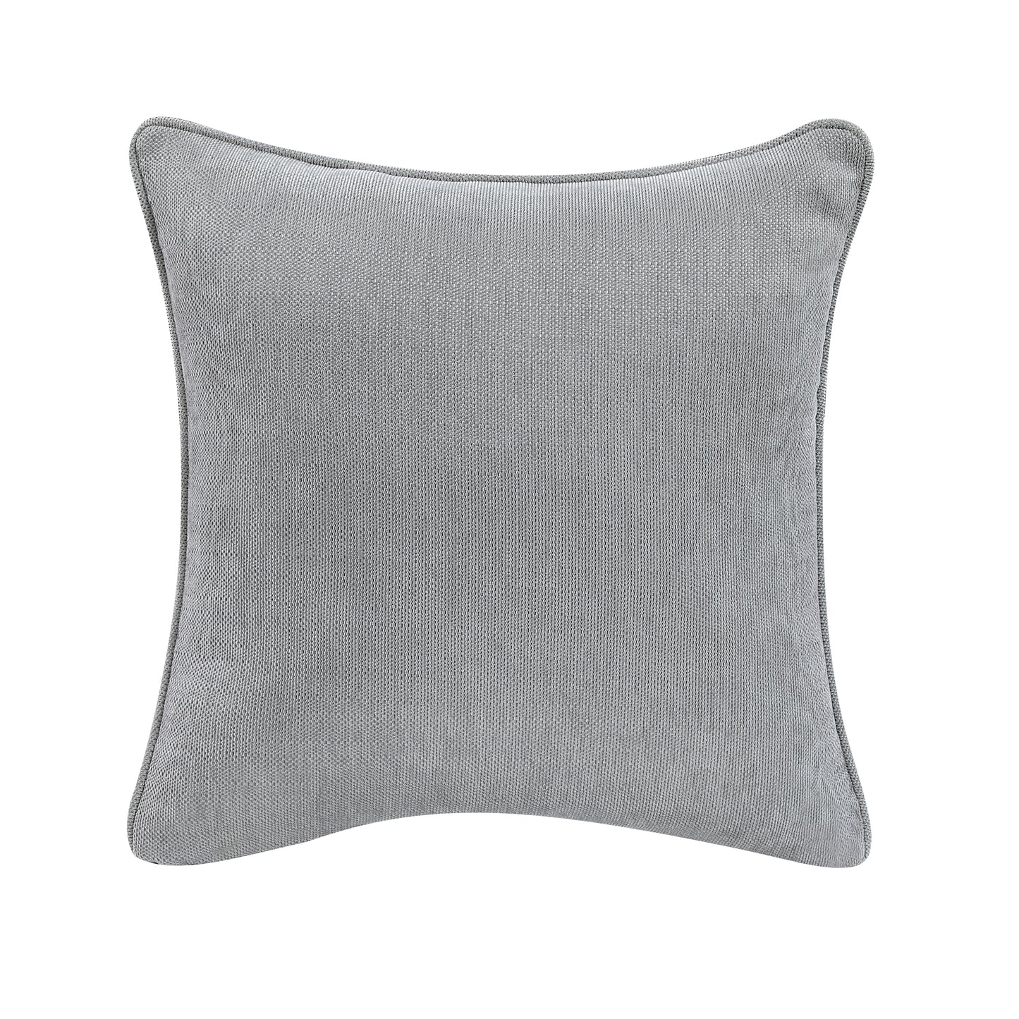 Contemporary Chenille Sofa with Nailhead Trim