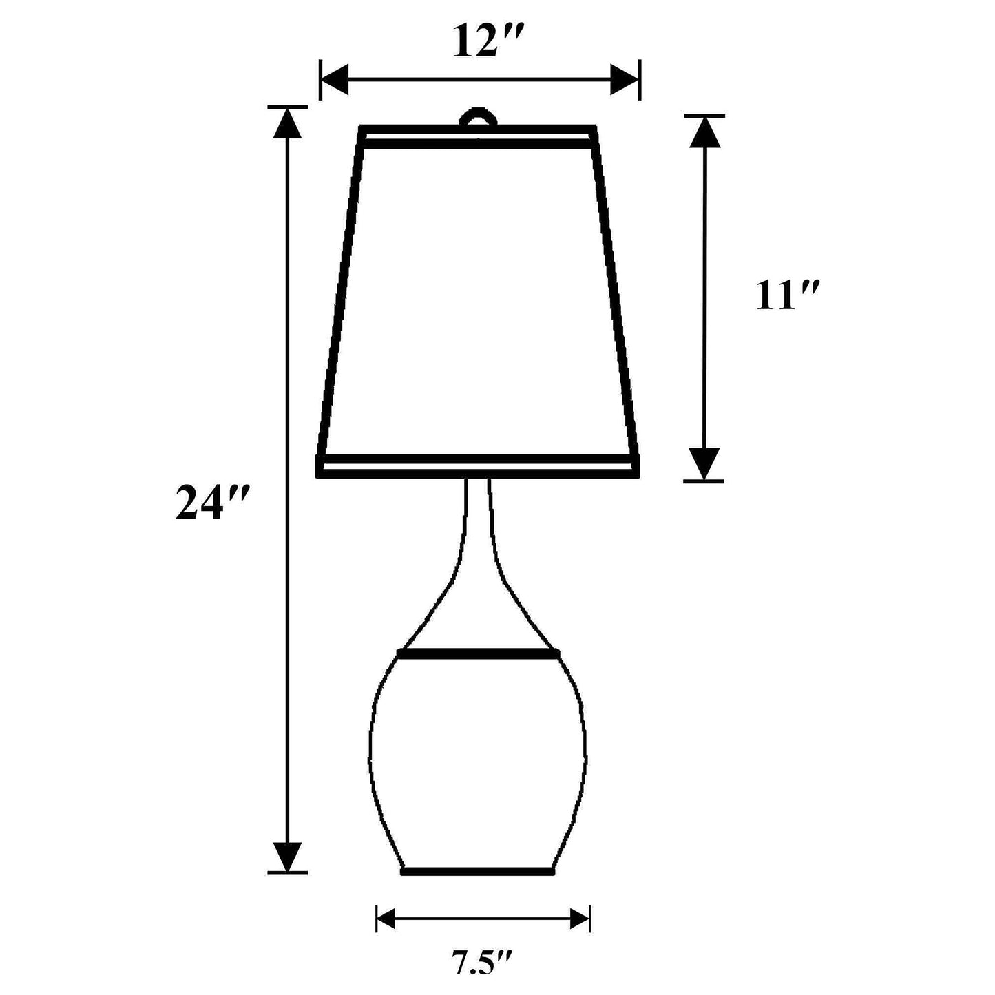 Modern Brushed Silver Table Lamp