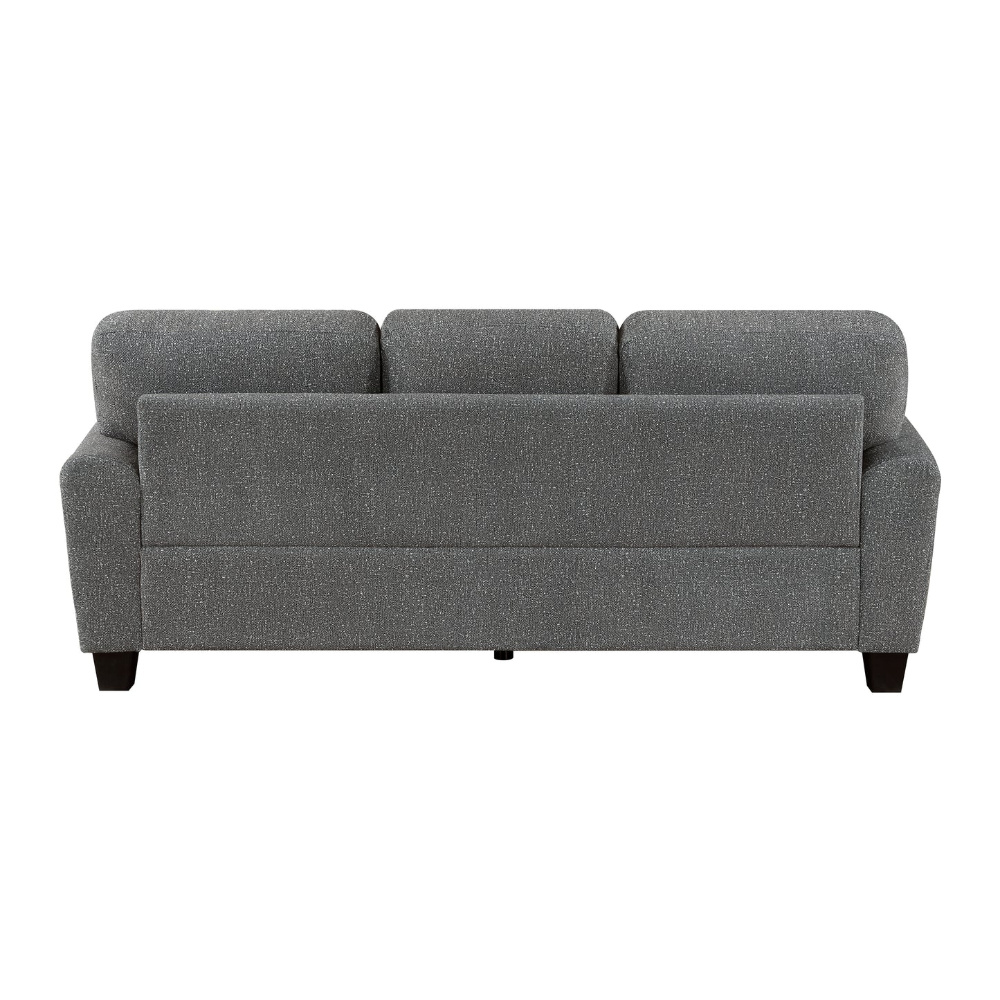 Transitional Dark Gray Chenille Sofa