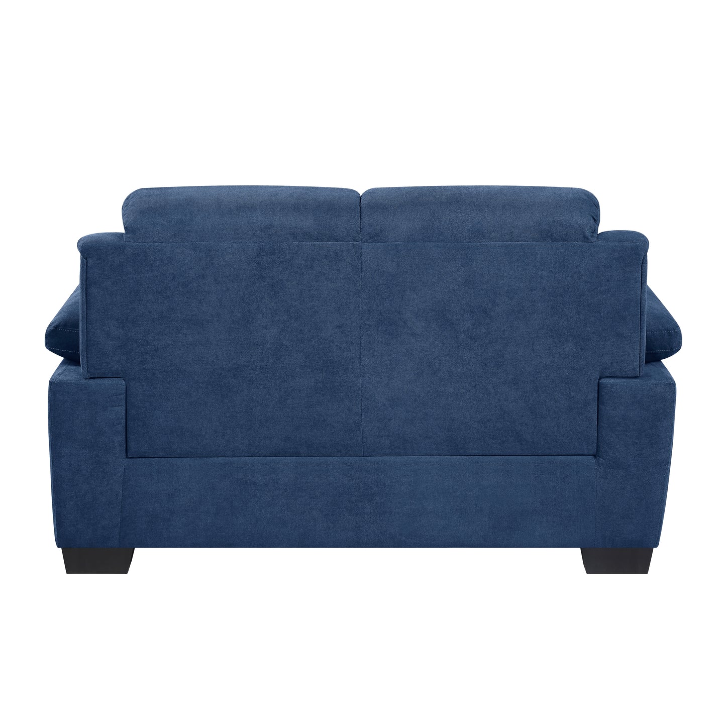 Contemporary Textured Fabric Loveseat