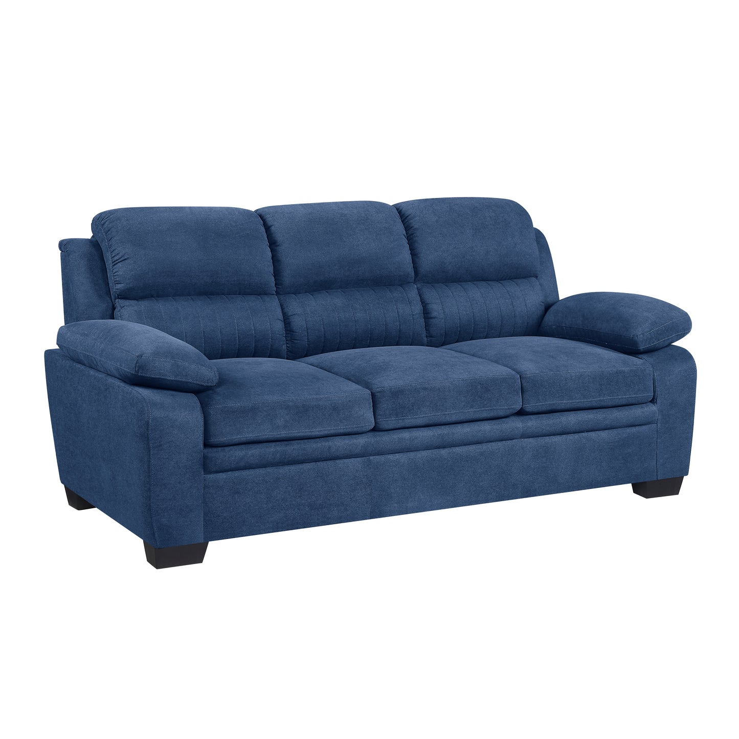 Contemporary Textured Fabric Sofa