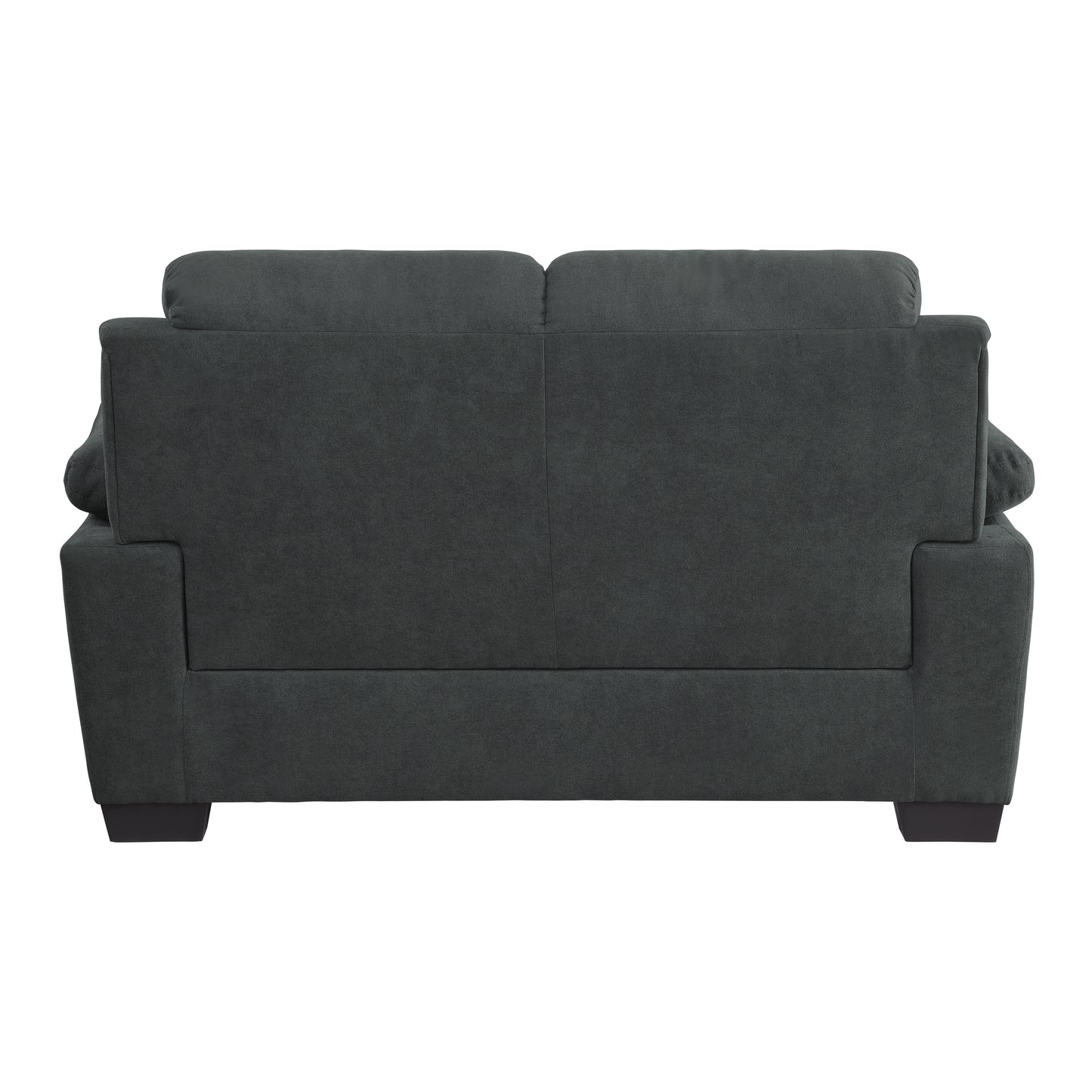 Contemporary Textured Fabric Loveseat