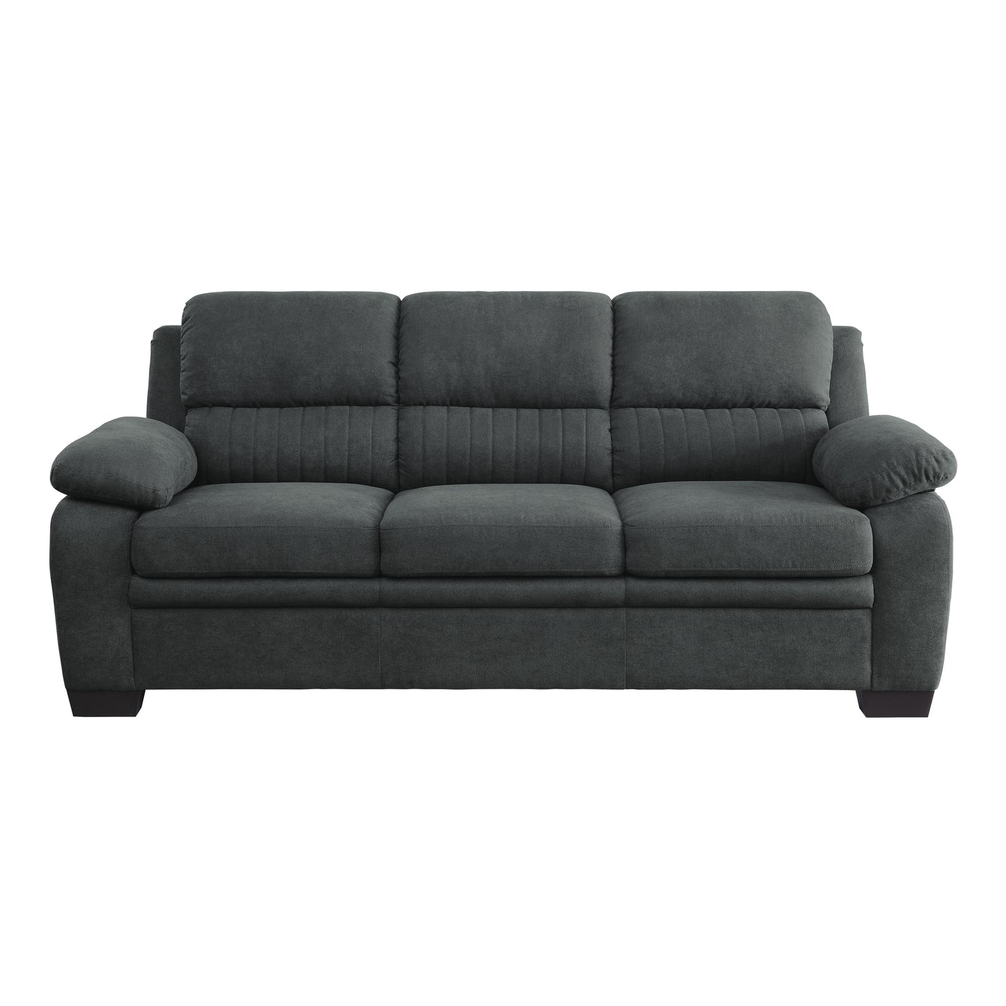 Contemporary Textured Fabric Sofa