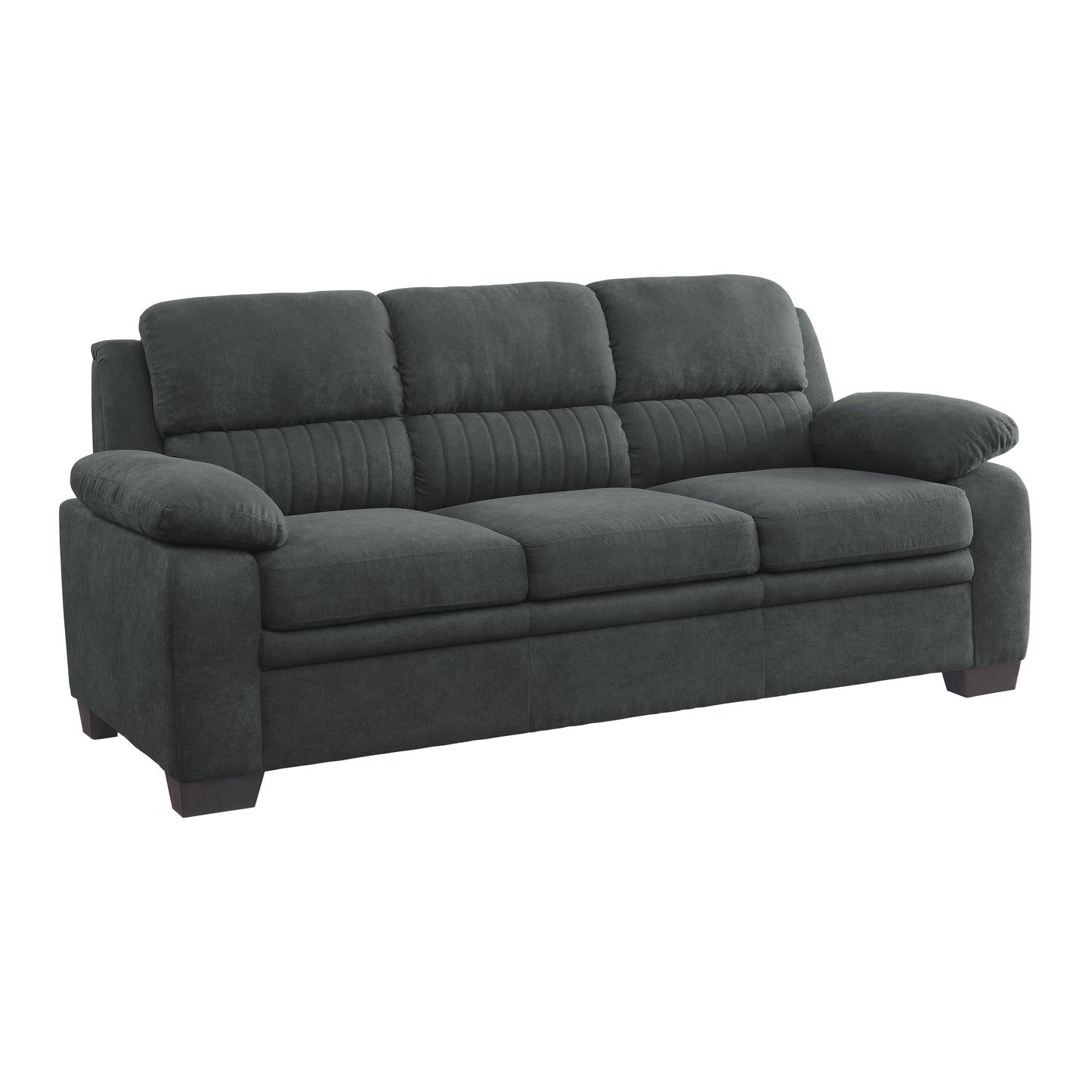 Contemporary Textured Fabric Sofa