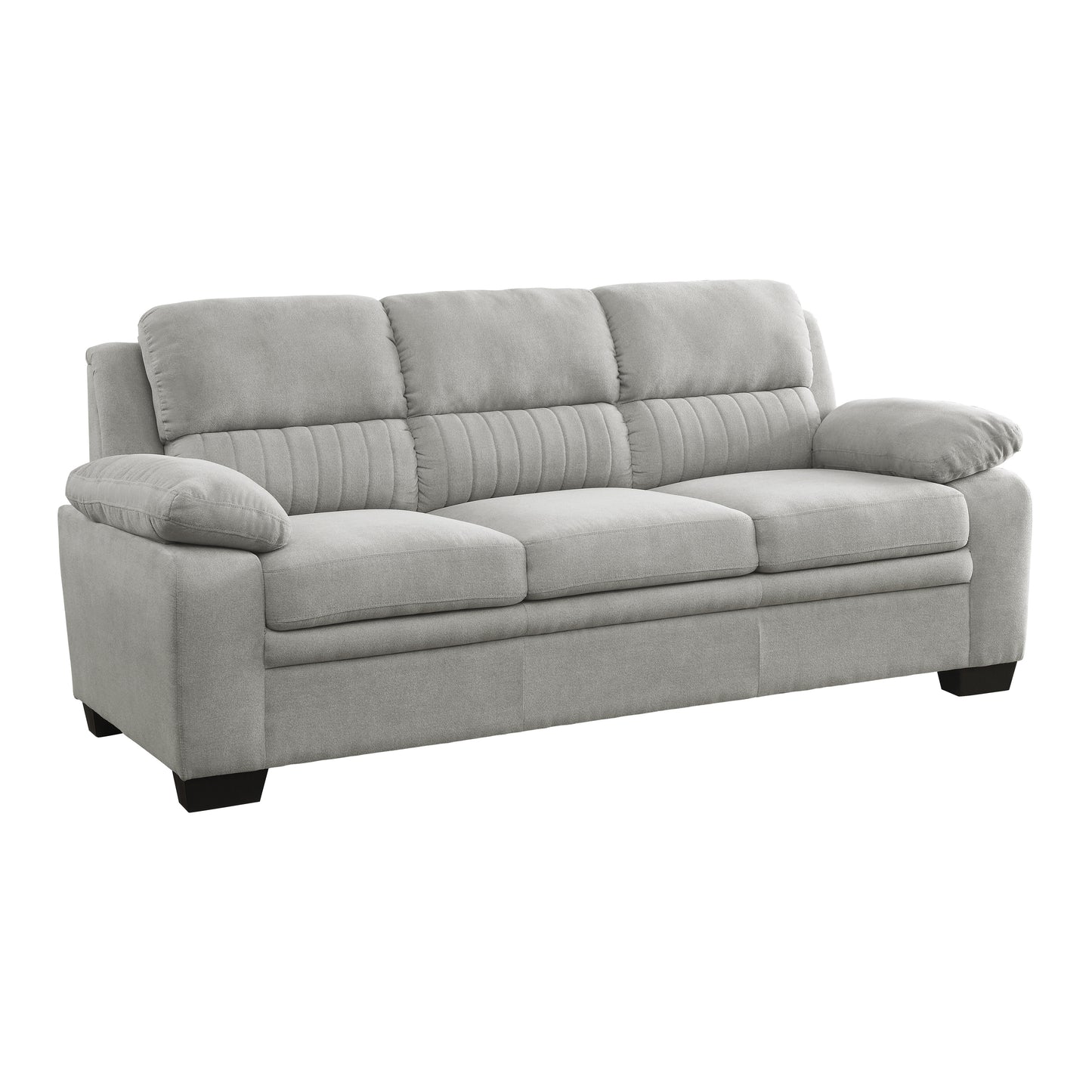 Contemporary Textured Fabric Sofa