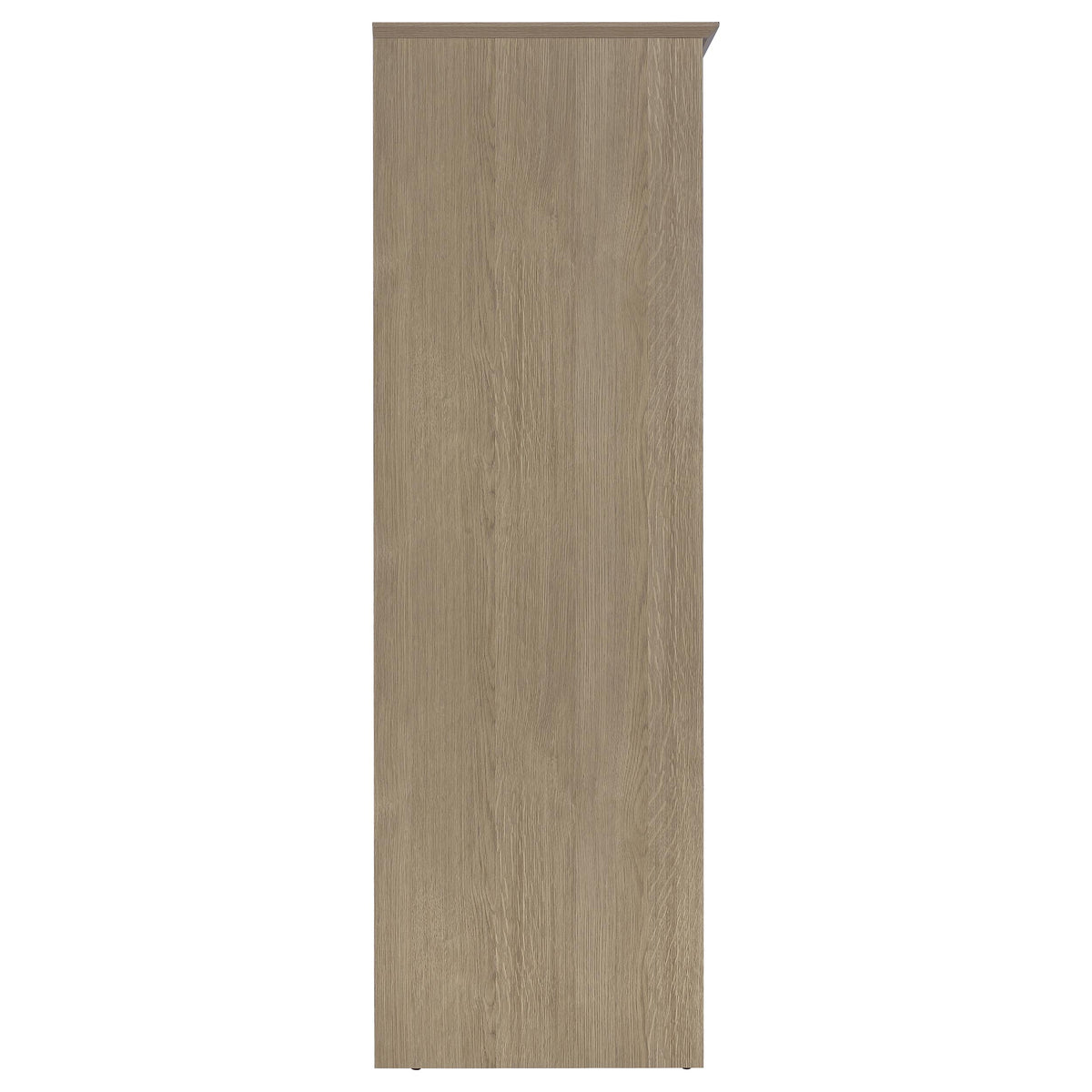 Light Natural 3-Door Wardrobe with Drawers