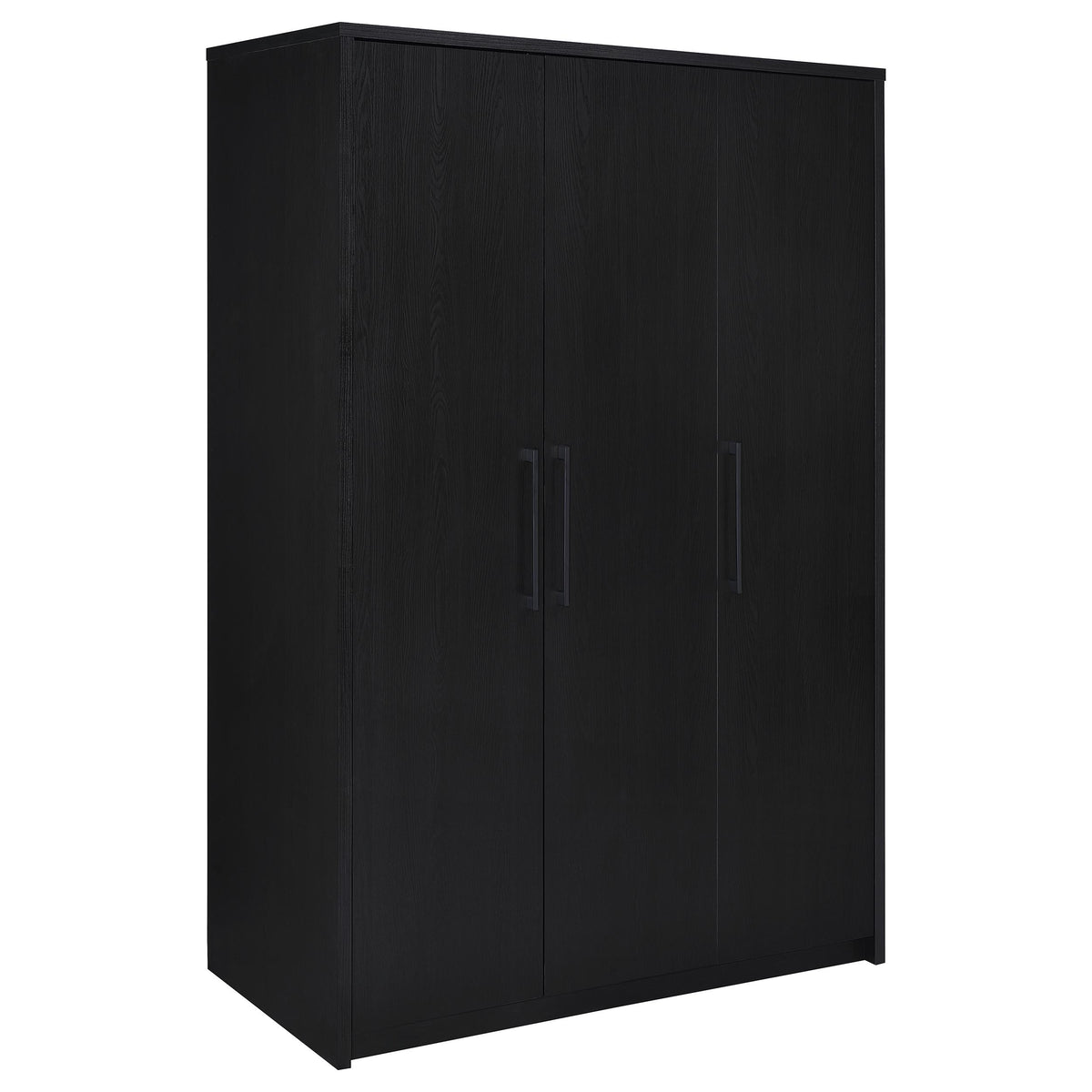 Black 3-Door Wardrobe Closet