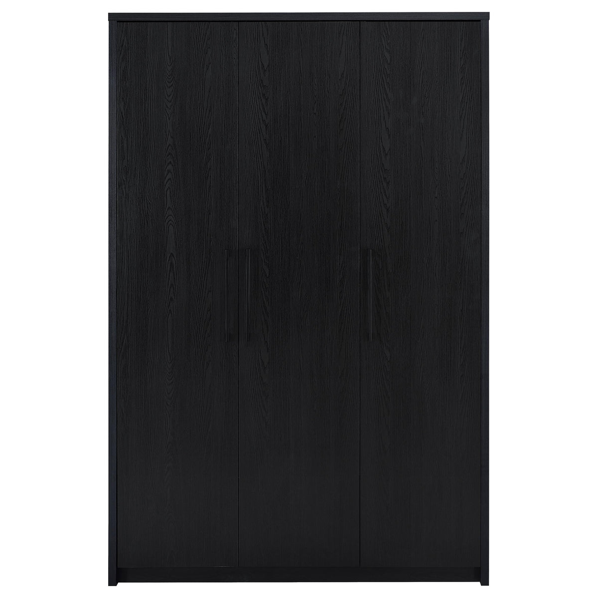 Black 3-Door Wardrobe Closet