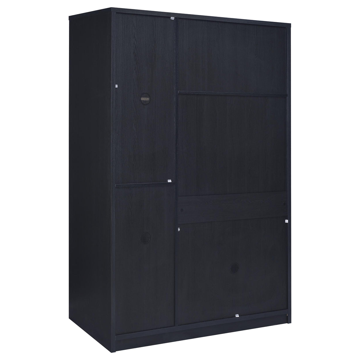Black 3-Door Wardrobe Closet