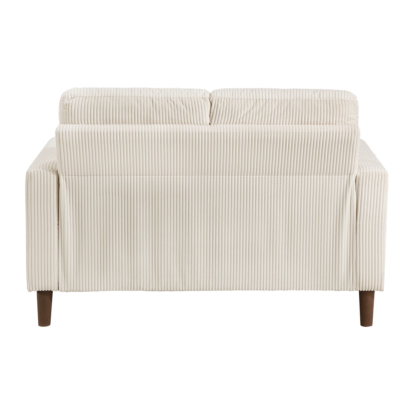 Upholstered Corduroy Contemporary Loveseat