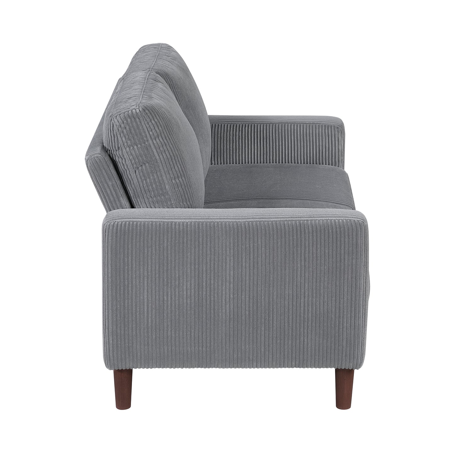 Upholstered Corduroy Contemporary Loveseat