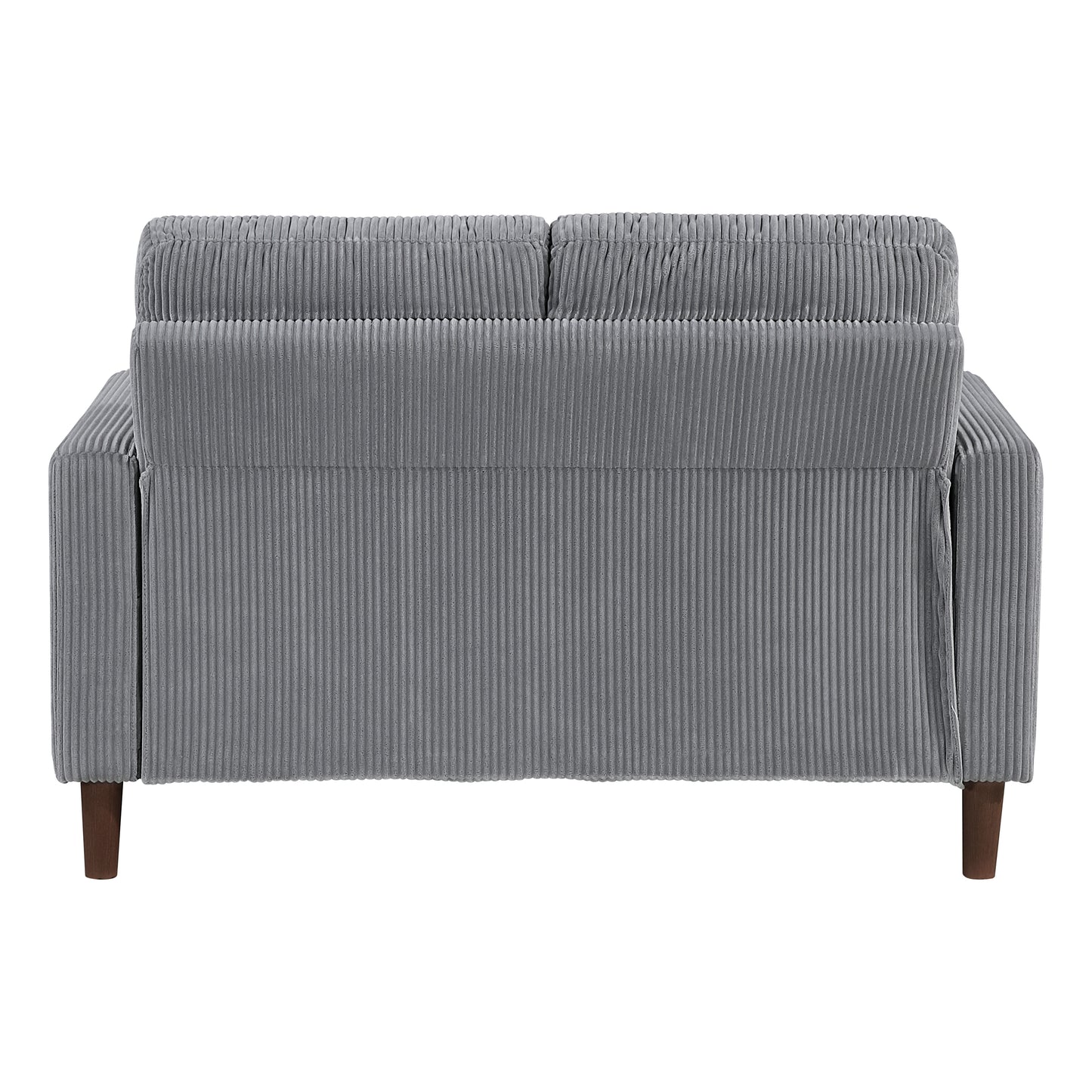 Upholstered Corduroy Contemporary Loveseat
