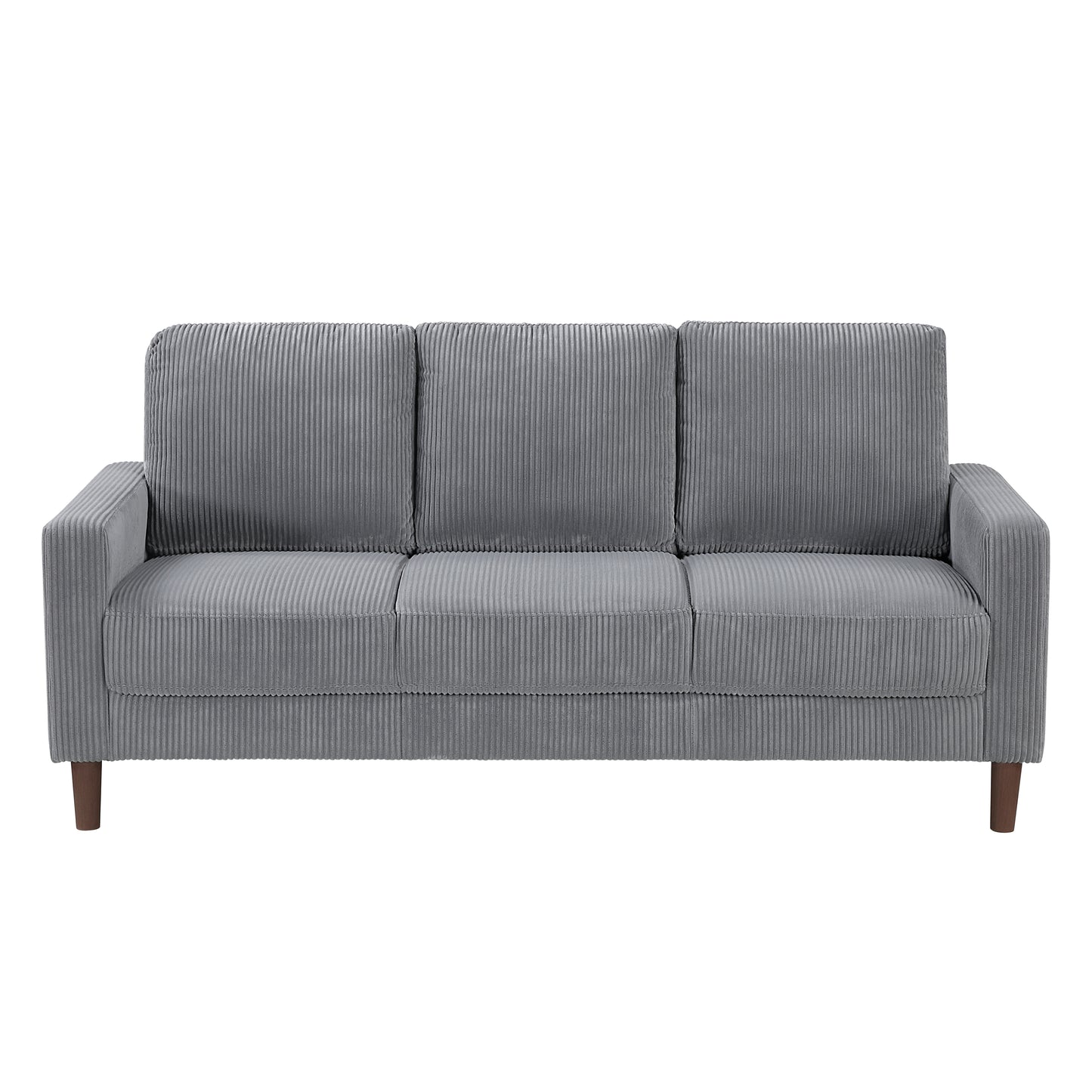 Upholstered Corduroy Contemporary Sofa