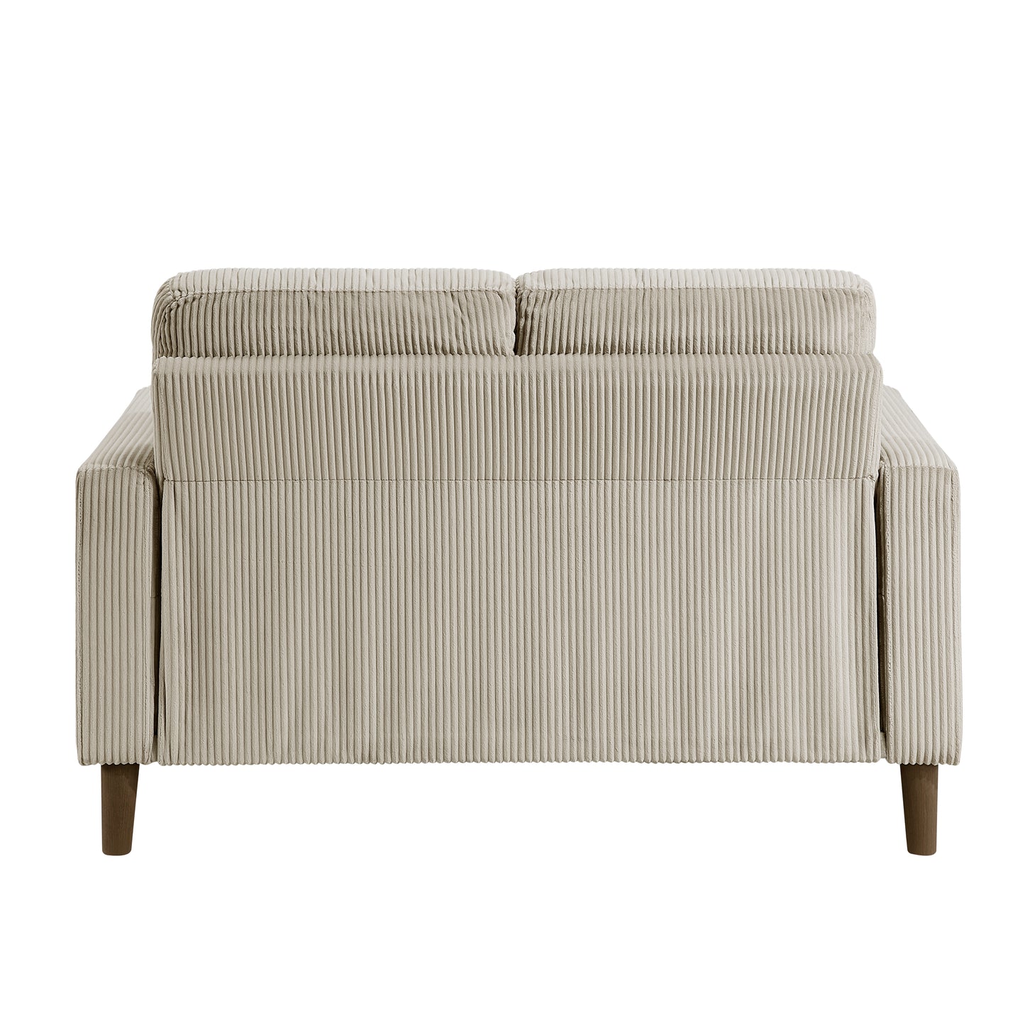 Upholstered Corduroy Contemporary Loveseat