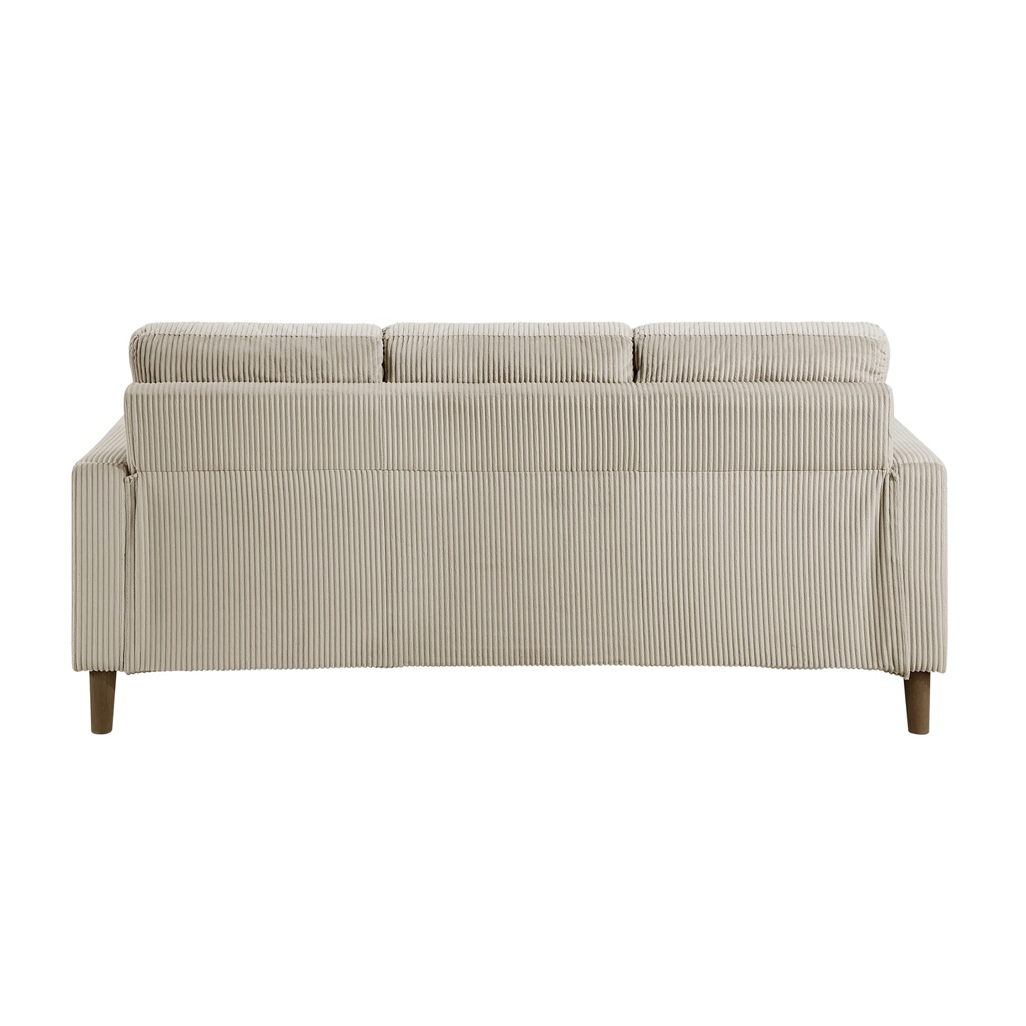 Upholstered Corduroy Contemporary Sofa