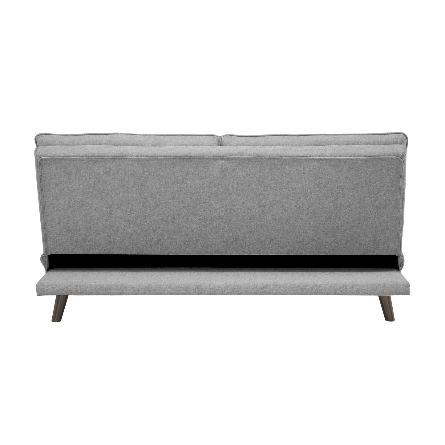 Textured Fabric Upholstered Convertible Futon Sleeper Sofa