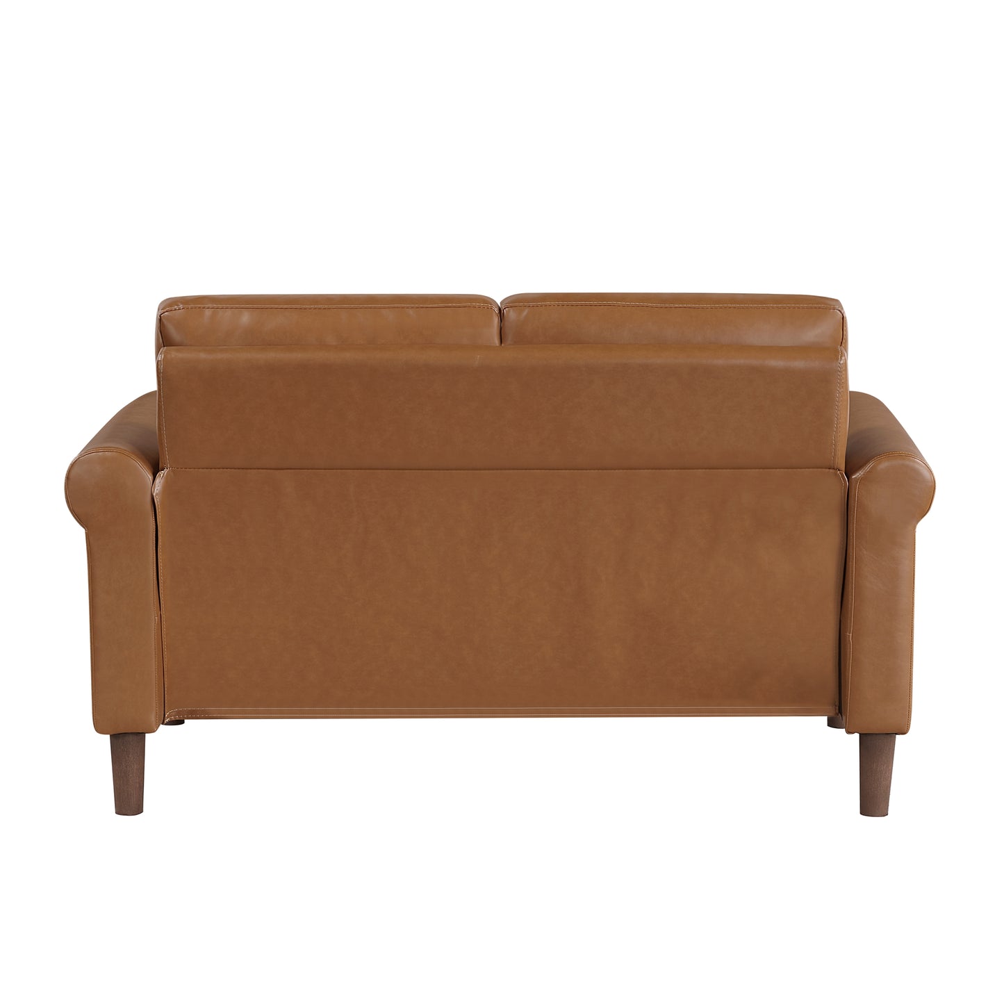 Classic Faux Leather Loveseat